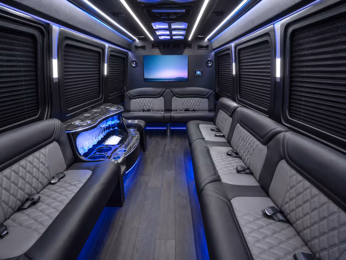 Great Falls Airport Shuttle & Transportation party bus exterior