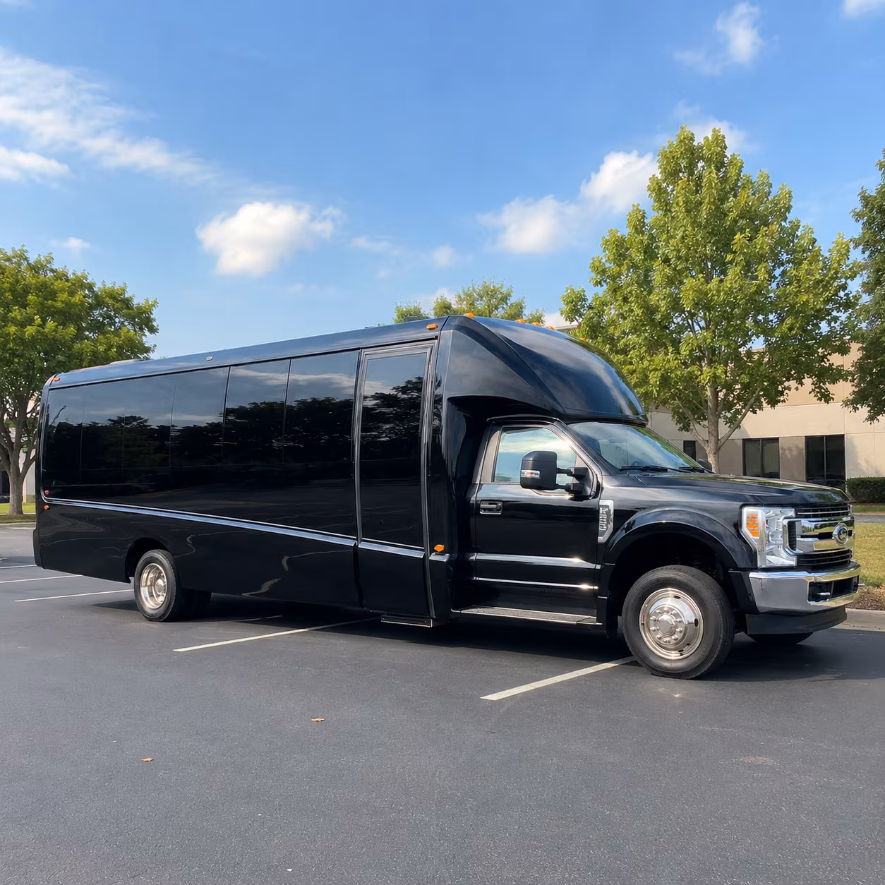 Great Falls Airport Shuttle & Transportation party bus exterior