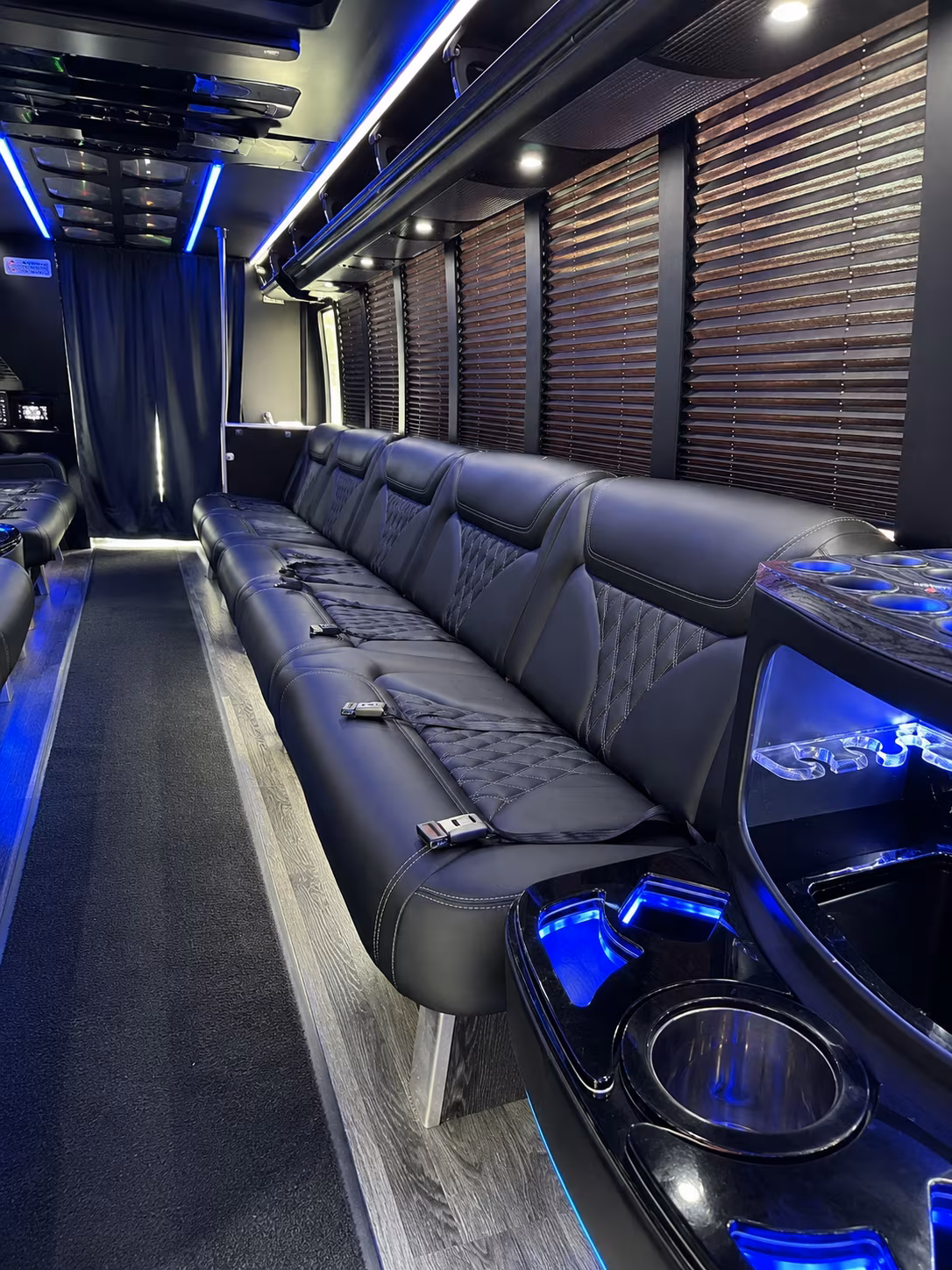 Great Falls Birthday, Sweet 16, & Quinceañera Transportation party bus exterior