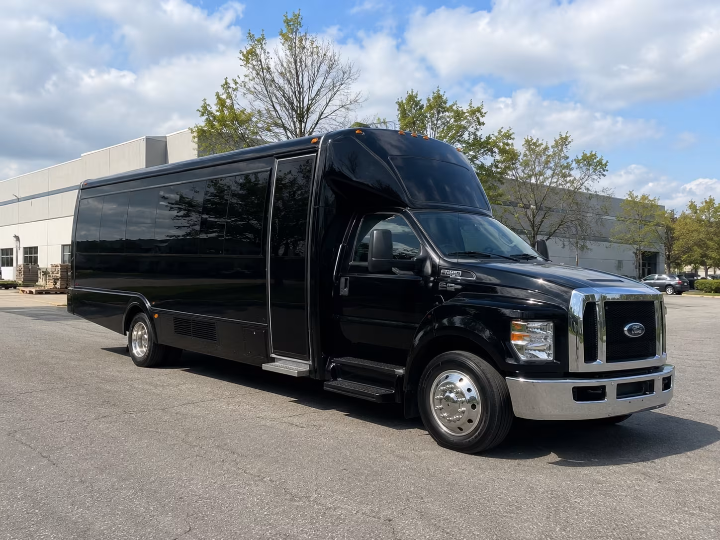 Great Falls Private Event Transportation party bus exterior