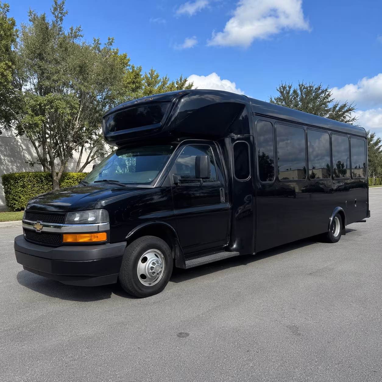 Great Falls Prom & Homecoming Transportation party bus exterior