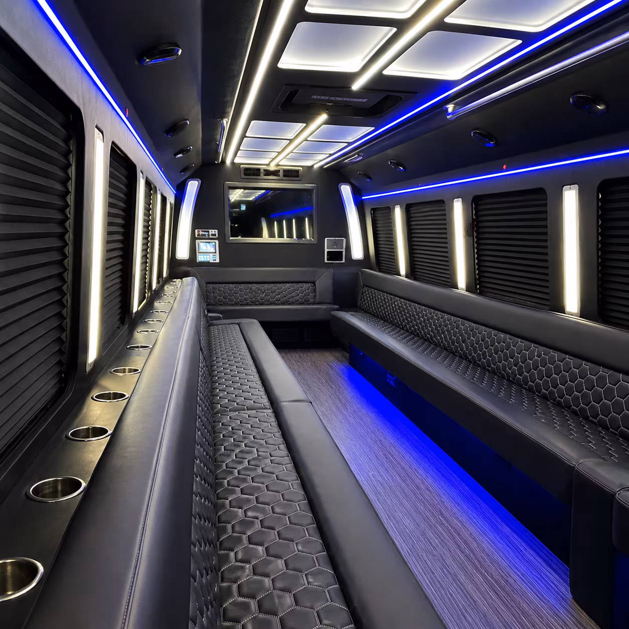 Great Falls Prom & Homecoming Transportation party bus exterior