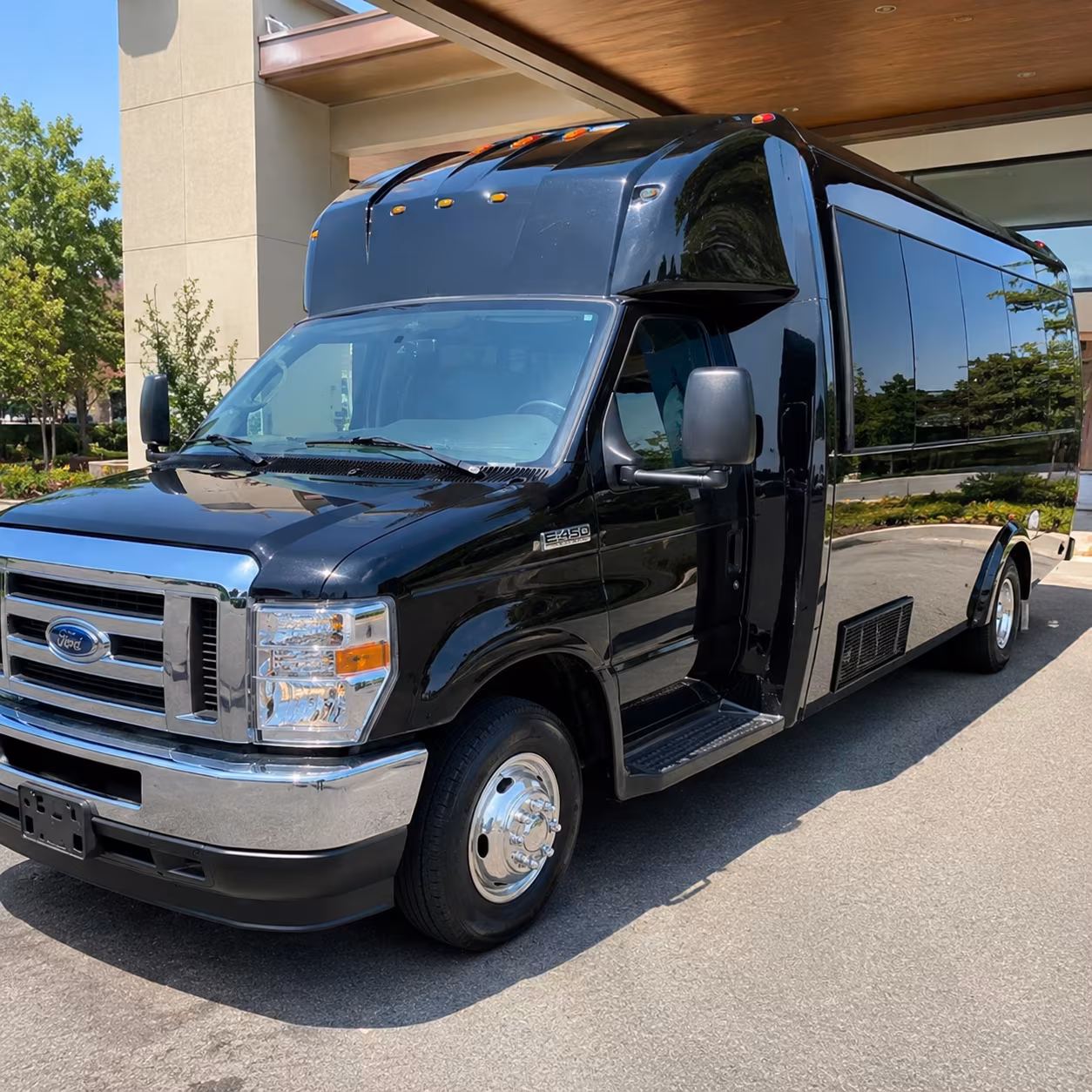 Great Falls Sporting Event Transportation party bus exterior
