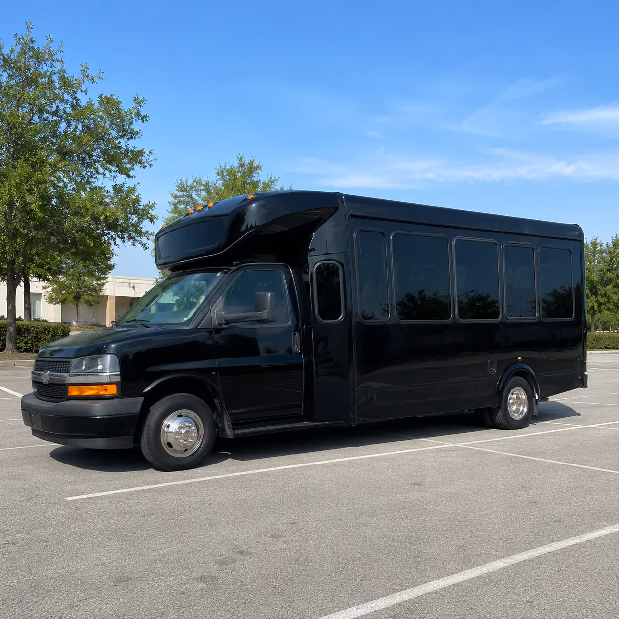 Great Falls Wedding Transportation party bus exterior