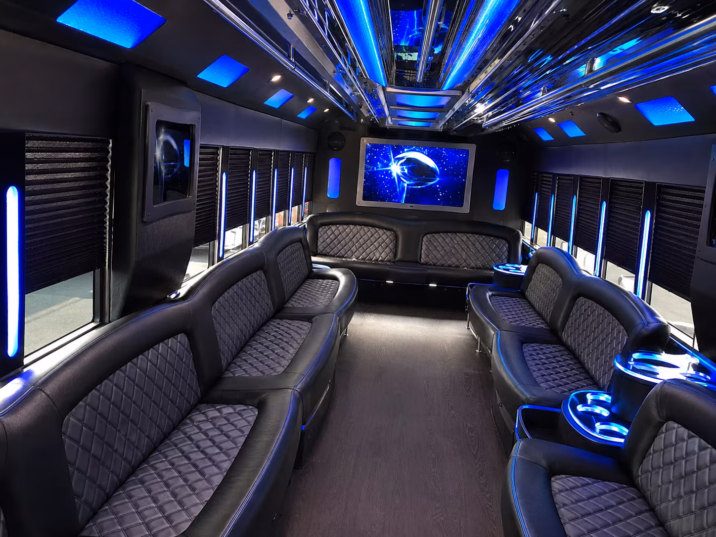 Great Falls Wedding Transportation party bus exterior