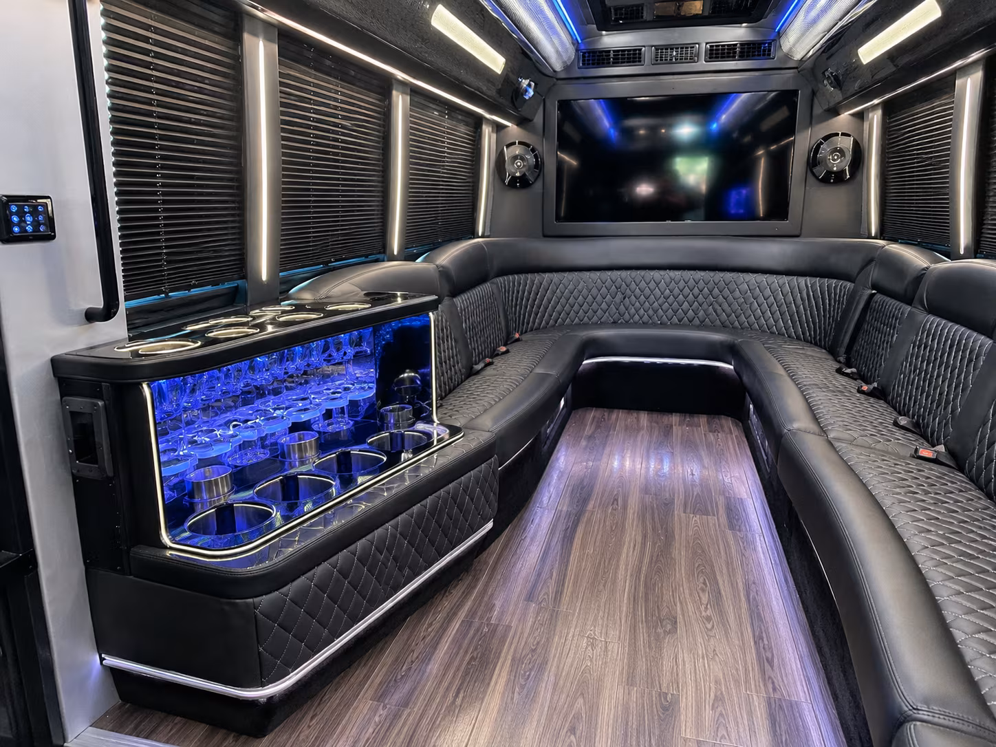 Great Falls Wedding Transportation party bus exterior